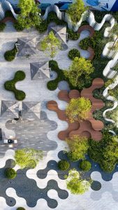 ASPECT studios completes the first stage of its playful _hyperlane_ in chengdu, china