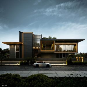 Black Fly_ A Modern Villa in India by Amin Moazzen